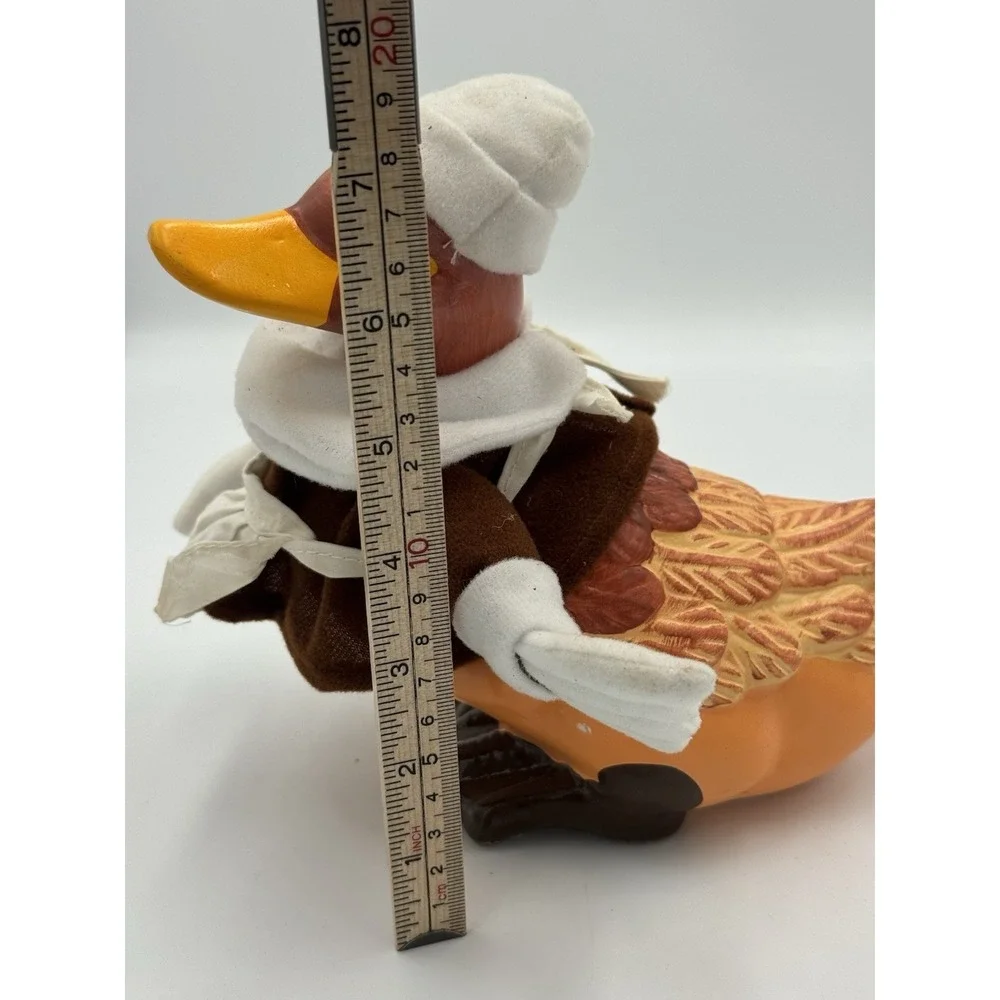 Vintage Ceramic Pilgrim Duck Thanksgiving Fall